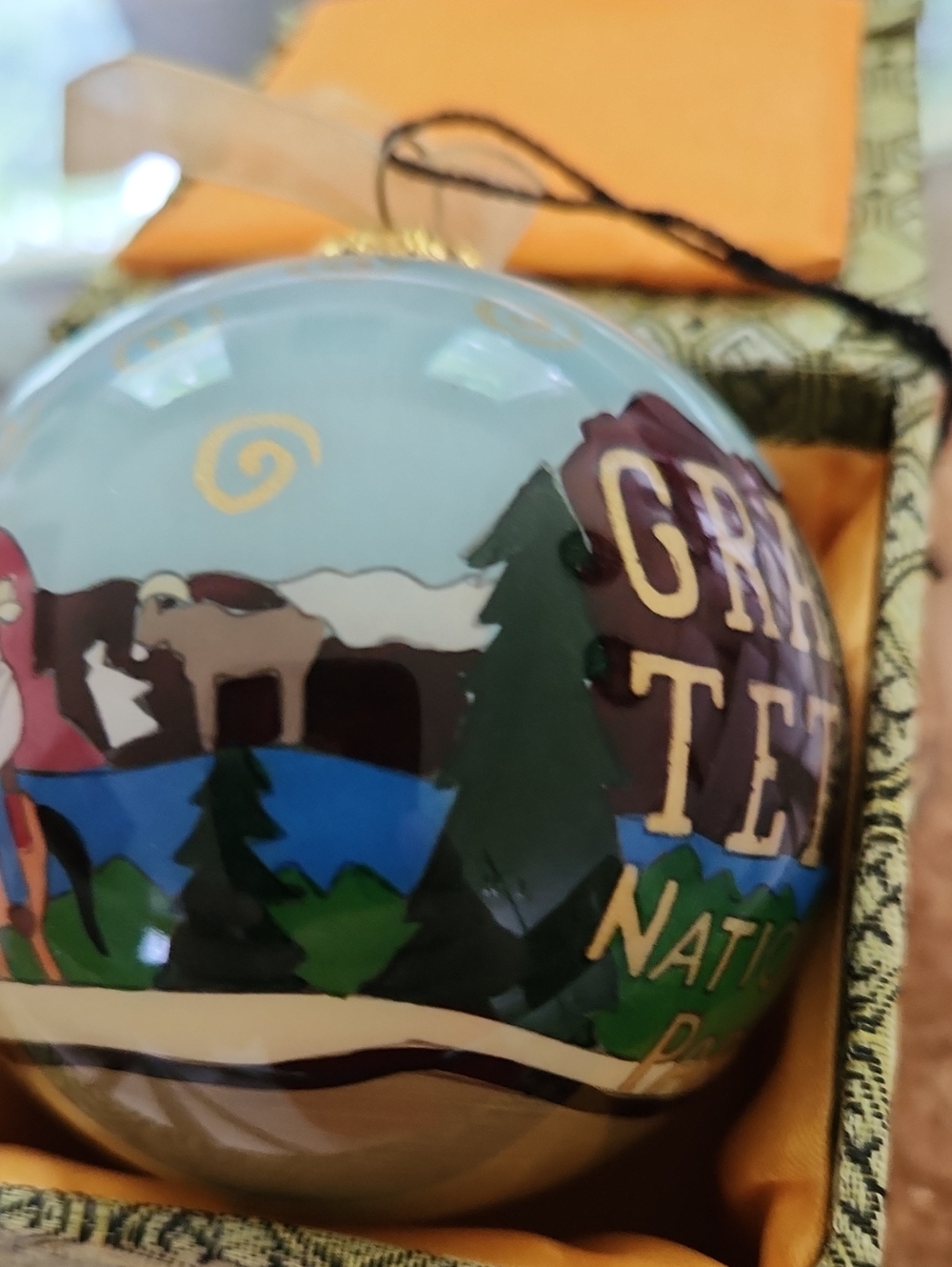 Kitty Keller Design Grand Teton National Park Glass Ornament - Picture 4 of 10